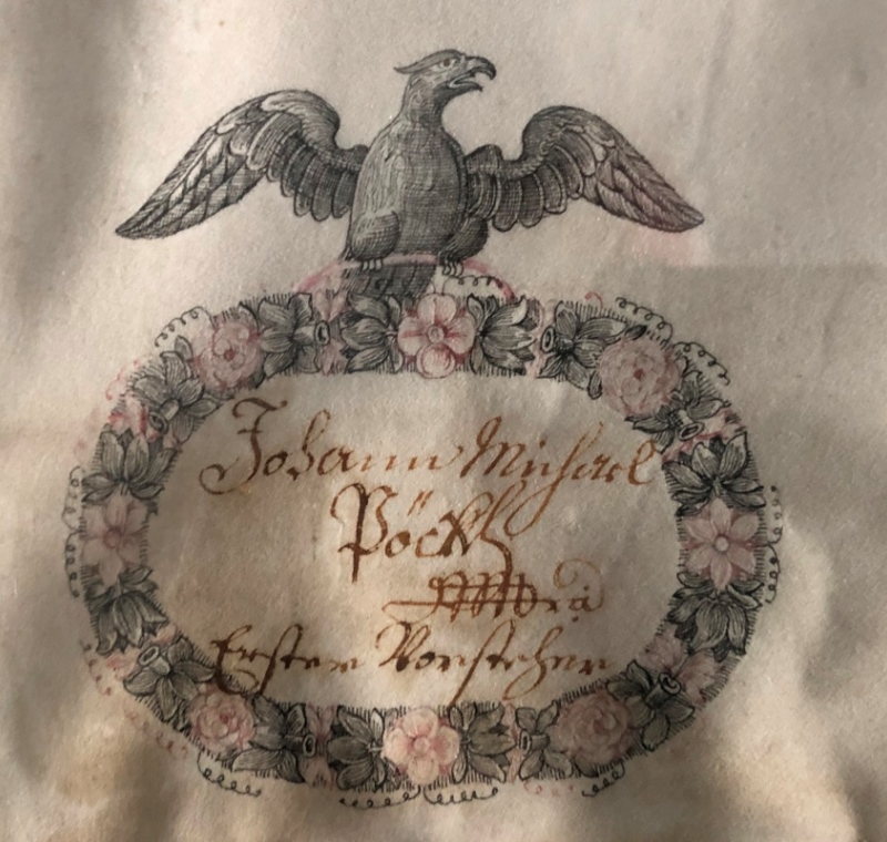 1741 aus dem Lehrbrief von Franz Anton Kiennast